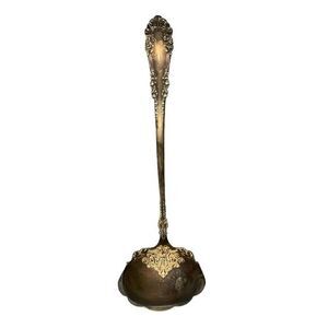 1947 Rogers Bros AI Berkshire Silverplate Soup‎ Ladle Sauce Fancy Circa 1950's